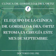 EL EQUIPO DE LA CLNICA DR. GORDILLO & DRA. ORTIZ RETOMA LA CIRUGA EN ESTE MES DE SEPTIEMBRE