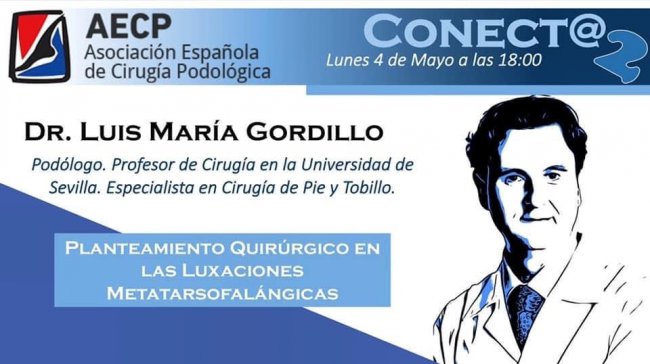 CONFERENCIA DEL DR.GORDILLO EN LA ASOCIACIÓN ESPAÑOLA DE CIRUGÍA PODOLÓGICA(AECP)