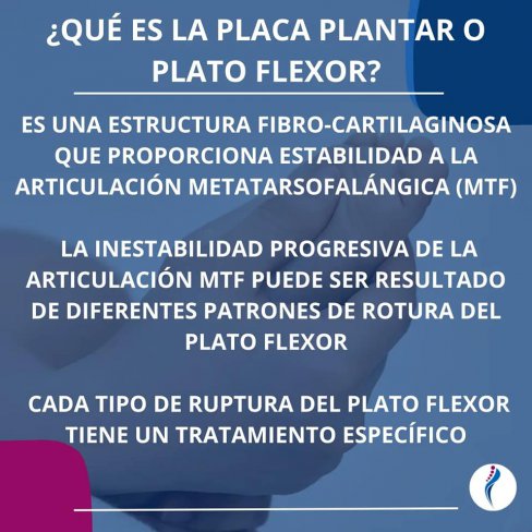 ROTURA DEL PLATO FLEXOR EN 2ª ARTICULACIÓN METATARSOFALÁNGICA (Articulación del segundo dedo)